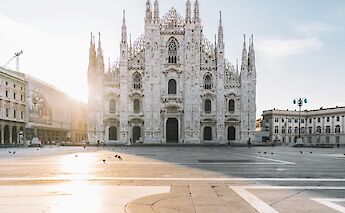 Duomo Cathedral Square, Milan, Italy. Unsplash: Federico Di Dio