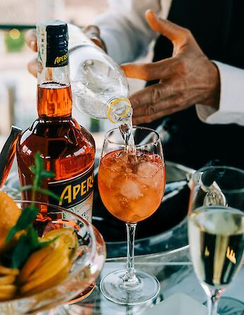 An Aperol Spritze in Rome, Italy. Unsplash: Gabriella Clare Marino