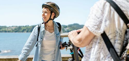 Taking a break on a bicycle tour. A. C.@Unsplash