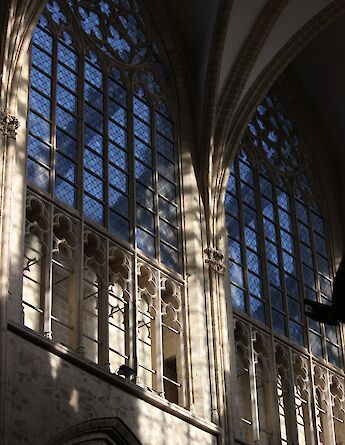 Inside the beautiful Cologne Cathedral in Germany. edward stojakovic@Flickr