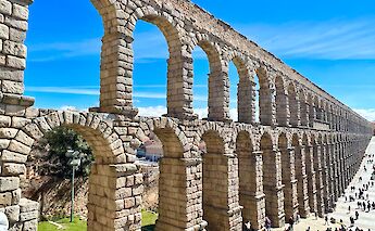 The aqueduct of Segovia. ©Heather