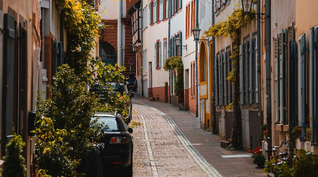 A romantic street in Heidelberg, Germany. Tobias Reich@Unsplash