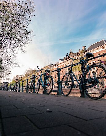 Bikes in Amsterdam. Janosch Diggelmann@Unsplash