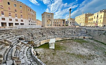 The Roman Amphitheater in Lecce. ©Heather