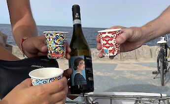 Wine tasting, Palermo, Italy.