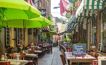 A lovely cafe street in Arnhem, Holland. Martijn Baudoin@Unsplash