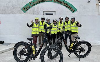 Tour group at the Connemara Smokehouse, Galway, Ireland. CC:Fat Bike Galway