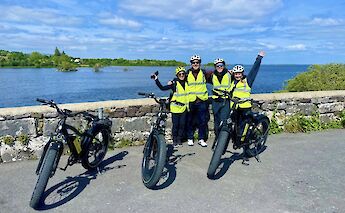 Tour group at Lough Mask, Galway, Ireland. CC:Fat Bike Galway