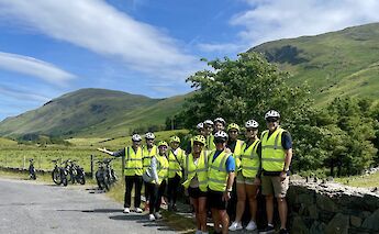 Tour group on the Lough Mask Loop, Galway, Ireland. CC:Fat Bike Galway