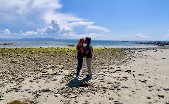 Couple on the beach, Connemara, Galway, Ireland. CC:Fat Bike Galway
