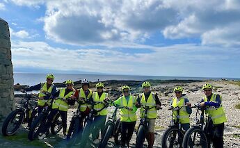 Group bike tour at Galway Bay, Ireland. CC:Fat Bike Galway