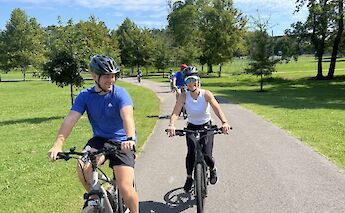 Cycling in a park, Nashville, Tennessee, USA. CC:Music City Adventure Co