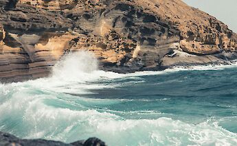 Waves crashing at Los Gigantes, Tenerife, Spain. Michal Hejmann@Unsplash