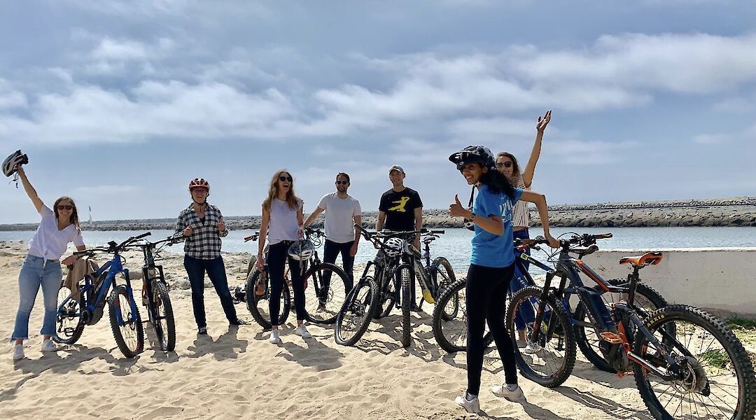 Bike tour at Hermosa Beach, Los Angeles, California, USA. CC:LifeRush Adventures