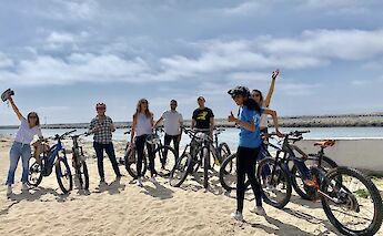 Bike tour at Hermosa Beach, Los Angeles, California, USA. CC:LifeRush Adventures