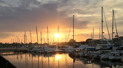 Marina Del Rey at sunset, Los Angeles, California, USA. Bill Kucera@Unsplash