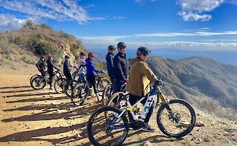 Admiring ocean views with the group, Malibu, California, USA. CC:LifeRush Adventures