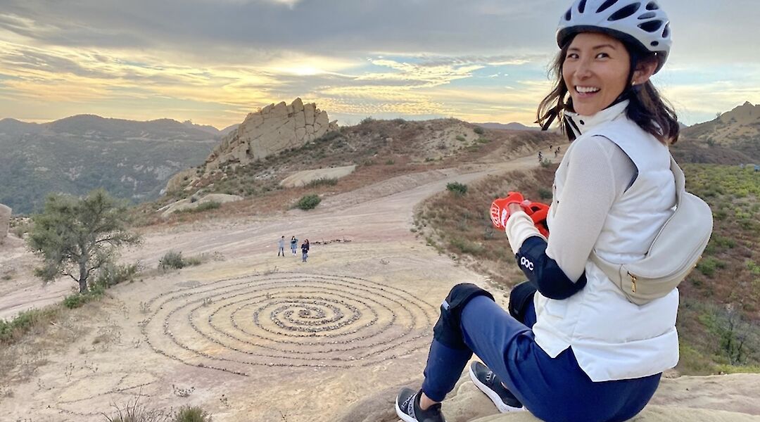 Looking at the stone art, Malibu, California, USA. CC:LifeRush Adventures