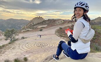 Looking at the stone art, Malibu, California, USA. CC:LifeRush Adventures