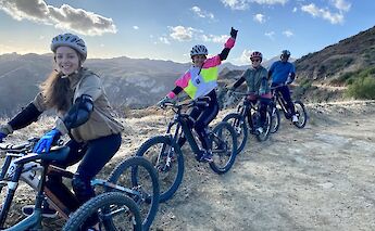 On top of the Backbone Trail at dusk, Malibu, California, USA. CC:LifeRush Adventures