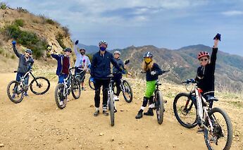 Punching the air, Malibu, California, USA. CC:LifeRush Adventures