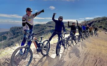 Thumbs up from the group, Malibu, California, USA. CC:LifeRush Adventures