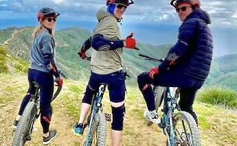 Ready to take on the downhill ride, Malibu, California, USA. CC:LifeRush Adventures