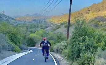Biking down the road, Laguna Niguel, California, USA. CC:LifeRush Adventures