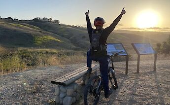 Enjoying a sunset bike tour, Laguna Niguel, California, USA. CC:LifeRush Adventures