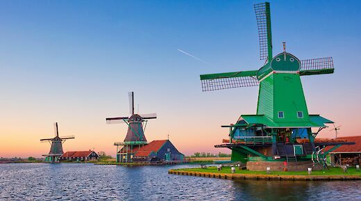 The historic windmills at Zaanse Schans. gettyimages@unsplash