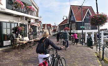 Cycling the streets of Volendam. toBBT