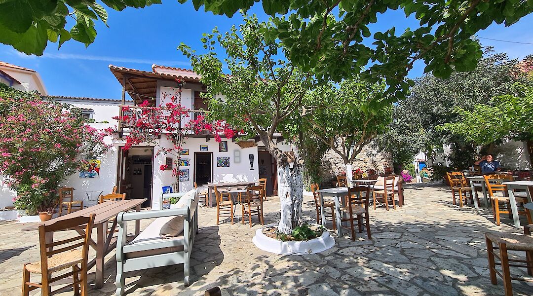 Chora, Alonissos is a traditional greek village with stunning Aegean views. toIH