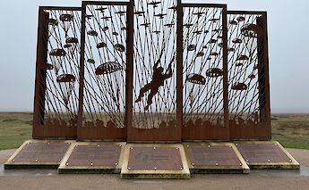 The Arnhem-Oosterbeek War Memorial near Arnhem honors Allied paratroopers from Operation Market Garden in WWII ©jan