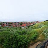Views over West-Terschelling and the historic Brandaris lighthouse, the Netherlands' oldest dating back to 1594. to-BBT