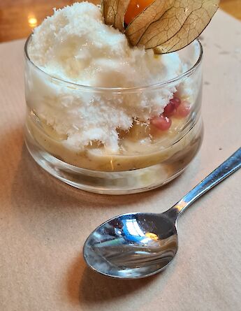 The dining onboard is always delicious. to-BBT