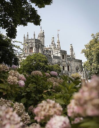 Castle in Sintra, Portugal bike tours. Remy Penet@Unsplash