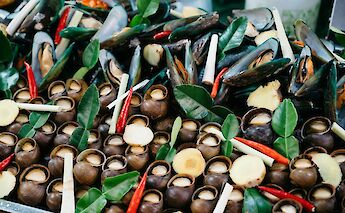 Fresh seafood, Portugal bike tours. Markus Winkler@Unsplash