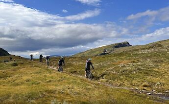 Cycling over hills, Voss, Norway. CC:Outdoor Norway