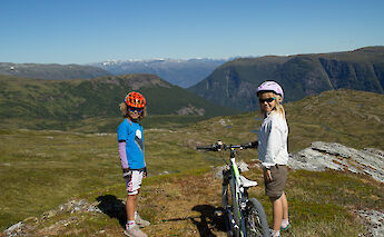 Kids on a MTB tour in the mountains, Voss, Norway. CC:Outdoor Norway
