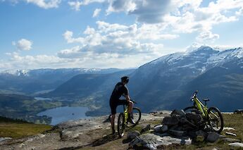 Resting at the top of the traverse, Voss, Norway. CC:Outdoor Norway