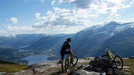 Resting at the top of the traverse, Voss, Norway. CC:Outdoor Norway
