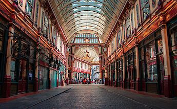 Interior of Leadenhall Market, London, England. Dan Lynn@Unsplash