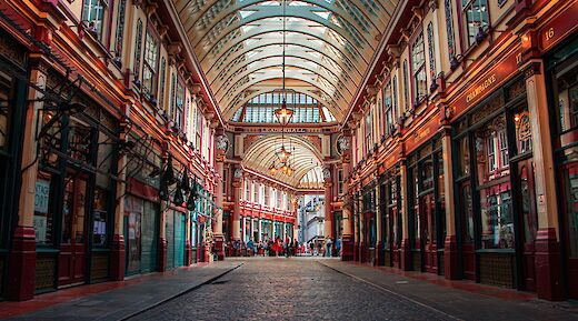 Interior of Leadenhall Market, London, England. Dan Lynn@Unsplash