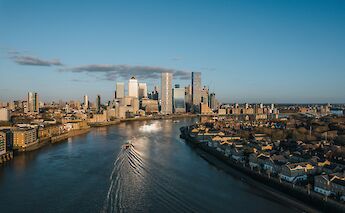 River Thames from above, London, England. Charlie Harris@Unsplash