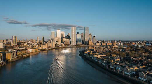 River Thames from above, London, England. Charlie Harris@Unsplash