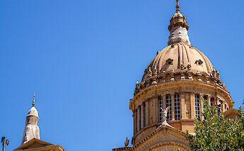 Blue skies above Montjuic Hill, Barcelona, Spain. Andres Silva