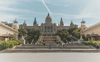 Grand Building on Montjuic Hill, Barcelona. Paul Berthelon Bravo