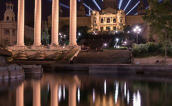Montjuic at night, Barcelona. Esther Garcia@Unsplash