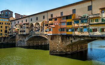 Green water under the Ponte Vecchio. Getty Images@Unsplash