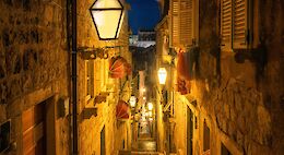 Rhodes Old Town Nighttime E-Bike Tour with Drink & Meze